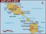 Mapa de St. Kitts e Nevis